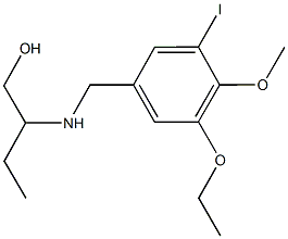 2-[(3-ethoxy-5-iodo-4-methoxybenzyl)amino]-1-butanol Struktur