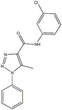 N-(3-chlorophenyl)-5-methyl-1-phenyl-1H-1,2,3-triazole-4-carboxamide Struktur