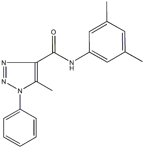 N-(3,5-dimethylphenyl)-5-methyl-1-phenyl-1H-1,2,3-triazole-4-carboxamide Struktur