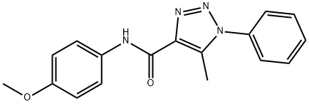 N-(4-methoxyphenyl)-5-methyl-1-phenyl-1H-1,2,3-triazole-4-carboxamide Struktur