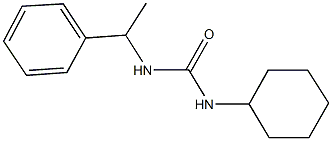 N-cyclohexyl-N'-(1-phenylethyl)urea Struktur