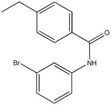 N-(3-bromophenyl)-4-ethylbenzamide Struktur