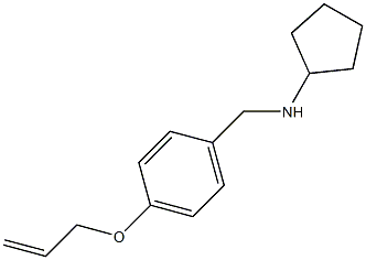 N-[4-(allyloxy)benzyl]-N-cyclopentylamine Struktur