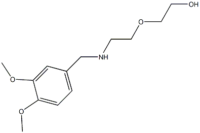 2-{2-[(3,4-dimethoxybenzyl)amino]ethoxy}ethanol Struktur