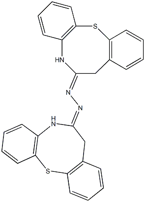 5H-dibenzo[b,g][1,4]thiazocin-6(7H)-one 5H-dibenzo[b,g][1,4]thiazocin-6(7H)-ylidenehydrazone Struktur