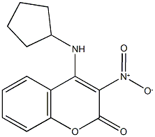 4-(cyclopentylamino)-3-nitro-2H-chromen-2-one Struktur