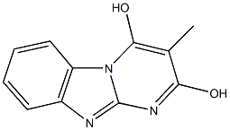 3-methylpyrimido[1,2-a]benzimidazole-2,4-diol Struktur