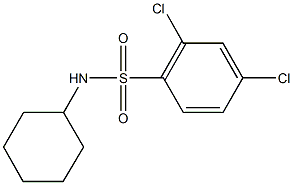 2,4-dichloro-N-cyclohexylbenzenesulfonamide Struktur