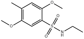 N-ethyl-2,5-dimethoxy-4-methylbenzenesulfonamide Struktur