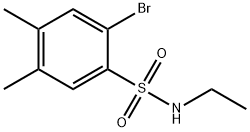 2-bromo-N-ethyl-4,5-dimethylbenzenesulfonamide Struktur