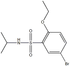 5-bromo-2-ethoxy-N-isopropylbenzenesulfonamide Struktur