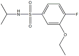 3-ethoxy-4-fluoro-N-isopropylbenzenesulfonamide Struktur