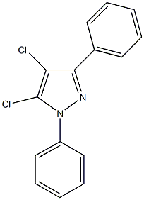 4,5-dichloro-1,3-diphenyl-1H-pyrazole Struktur