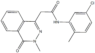 N-(5-chloro-2-methylphenyl)-2-(3-methyl-4-oxo-3,4-dihydro-1-phthalazinyl)acetamide Struktur