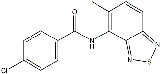 4-chloro-N-(5-methyl-2,1,3-benzothiadiazol-4-yl)benzamide Struktur