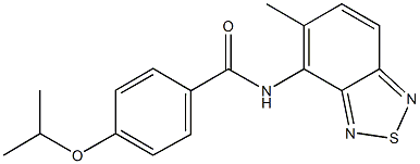 4-isopropoxy-N-(5-methyl-2,1,3-benzothiadiazol-4-yl)benzamide Struktur