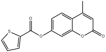 4-methyl-2-oxo-2H-chromen-7-yl 2-thiophenecarboxylate Struktur