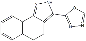 3-(1,3,4-oxadiazol-2-yl)-4,5-dihydro-2H-benzo[g]indazole Struktur