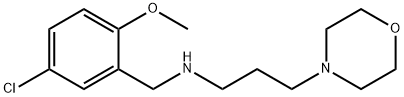 N-(5-chloro-2-methoxybenzyl)-N-[3-(4-morpholinyl)propyl]amine Struktur