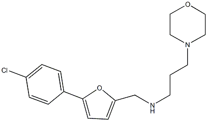 N-{[5-(4-chlorophenyl)-2-furyl]methyl}-N-[3-(4-morpholinyl)propyl]amine Struktur