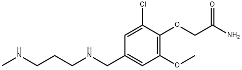 2-[2-chloro-6-methoxy-4-({[3-(methylamino)propyl]amino}methyl)phenoxy]acetamide Struktur