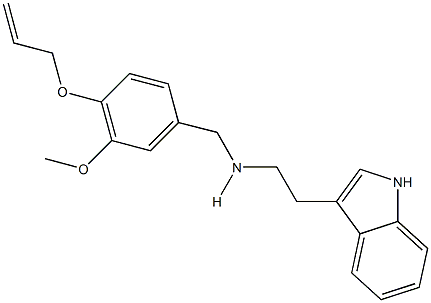 N-[4-(allyloxy)-3-methoxybenzyl]-N-[2-(1H-indol-3-yl)ethyl]amine Struktur