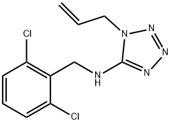 N-(1-allyl-1H-tetraazol-5-yl)-N-(2,6-dichlorobenzyl)amine Struktur