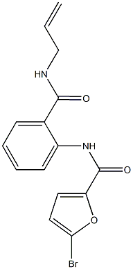 N-{2-[(allylamino)carbonyl]phenyl}-5-bromo-2-furamide Struktur