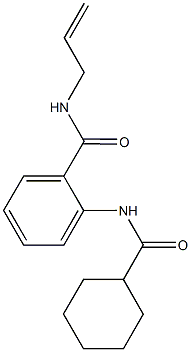 N-allyl-2-[(cyclohexylcarbonyl)amino]benzamide Struktur