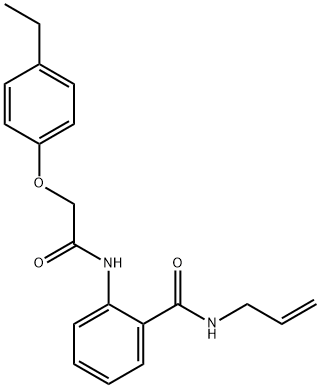 N-allyl-2-{[(4-ethylphenoxy)acetyl]amino}benzamide Struktur