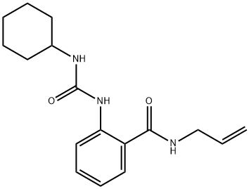 N-allyl-2-{[(cyclohexylamino)carbonyl]amino}benzamide Struktur