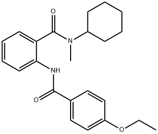 N-cyclohexyl-2-[(4-ethoxybenzoyl)amino]-N-methylbenzamide Struktur