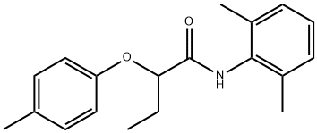 N-(2,6-dimethylphenyl)-2-(4-methylphenoxy)butanamide Struktur