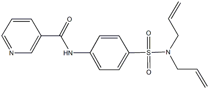 N-{4-[(diallylamino)sulfonyl]phenyl}nicotinamide Struktur