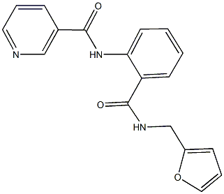 N-(2-{[(2-furylmethyl)amino]carbonyl}phenyl)nicotinamide Struktur