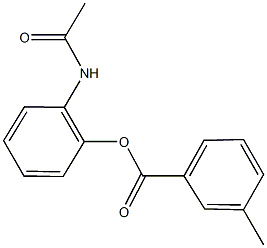 2-(acetylamino)phenyl 3-methylbenzoate Struktur