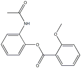 2-(acetylamino)phenyl 2-methoxybenzoate Struktur