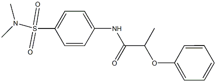 N-{4-[(dimethylamino)sulfonyl]phenyl}-2-phenoxypropanamide Struktur