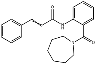 N-[2-(1-azepanylcarbonyl)phenyl]-3-phenylacrylamide Struktur