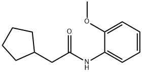 2-cyclopentyl-N-(2-methoxyphenyl)acetamide Struktur