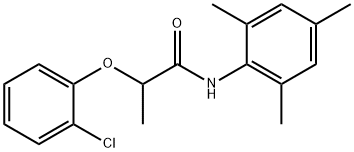 2-(2-chlorophenoxy)-N-mesitylpropanamide Struktur