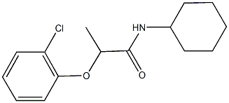 2-(2-chlorophenoxy)-N-cyclohexylpropanamide Struktur