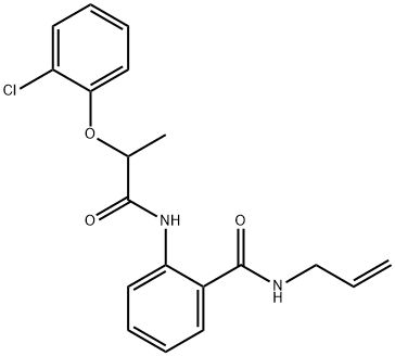 N-allyl-2-{[2-(2-chlorophenoxy)propanoyl]amino}benzamide Struktur