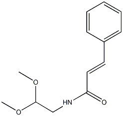 N-(2,2-dimethoxyethyl)-3-phenylacrylamide Struktur