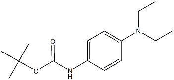 tert-butyl 4-(diethylamino)phenylcarbamate Struktur