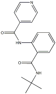 N-{2-[(tert-butylamino)carbonyl]phenyl}isonicotinamide Struktur