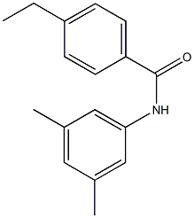 N-(3,5-dimethylphenyl)-4-ethylbenzamide Struktur