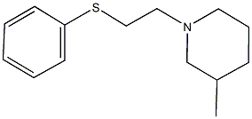 2-(3-methyl-1-piperidinyl)ethyl phenyl sulfide Struktur