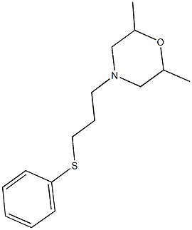 3-(2,6-dimethyl-4-morpholinyl)propyl phenyl sulfide Struktur