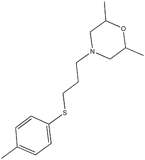 3-(2,6-dimethyl-4-morpholinyl)propyl 4-methylphenyl sulfide Struktur